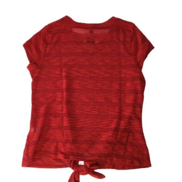 INC Tie Front Semi-Sheer Striped Top NWT Sz L - Picture 8 of 10